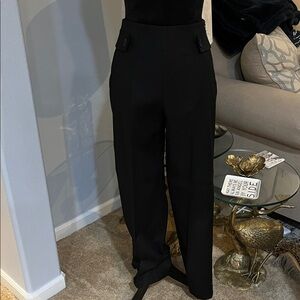 Max Mara High-Waist Black Wide-Leg Pants | Size 6- NEW W/ TAG